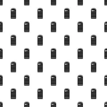 Sleeping bag pattern seamless vector Stock Illustration