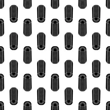 Sleeping bag pattern seamless vector Stock Illustration