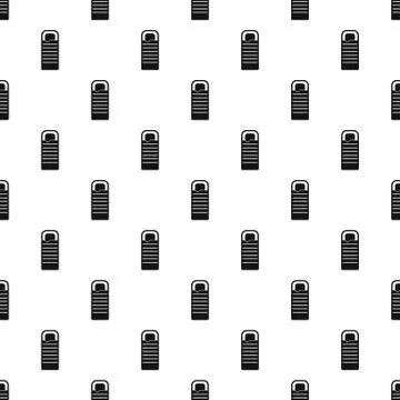 Sleeping bag pattern, simple style 库存插图
