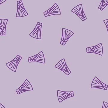 Sleeping bag quilt line vector seamless pattern Stock Illustration
