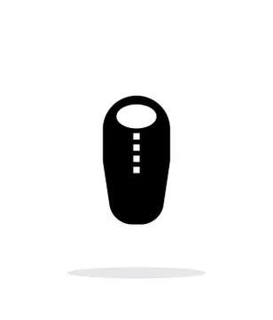 Sleeping bag simple icon on white background Stock Illustration