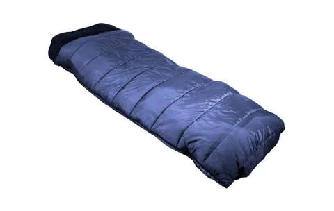 Sleeping bag used to keep warm on camping trips Stock Photos