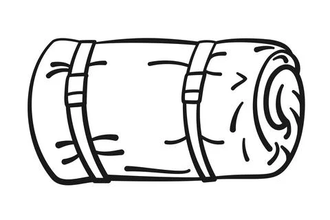 Sleeping Bag Vector Icon 스톡 일러스트