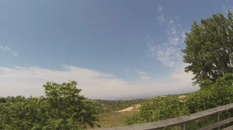 Sleeping Bear Dune Area (Part 8:  POv of Walking Along Dune Overlook) Video stock 24975653