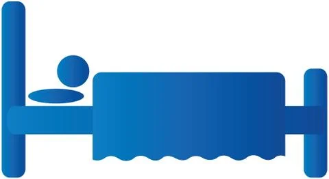 Sleeping bed Stock Illustration