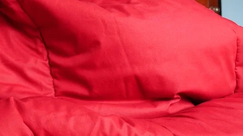 Sleeping in bed red Stock Footage 78714266