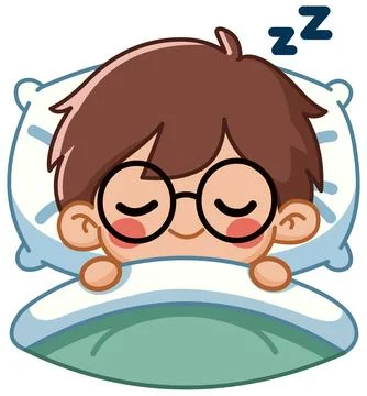 Sleeping Boy Stock Illustration