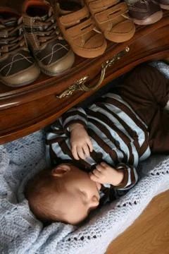 Sleeping boy Stock Photos