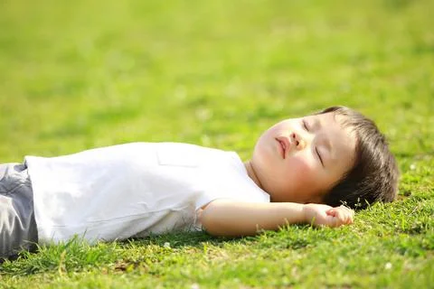 Sleeping boy Stock Photos