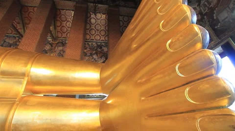 Sleeping Buddha. Video stock 5960376