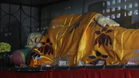 Sleeping Buddha Stock-Footage 58594174