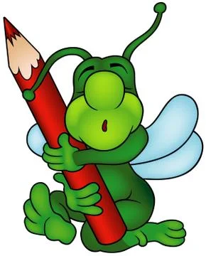 Sleeping Bug Painter Stock Illustration