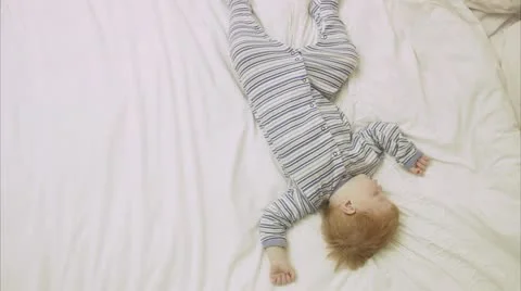 A sleeping child Stock Footage 11283582