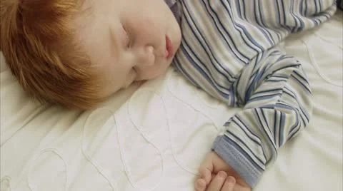 A sleeping child Stock Footage 11283641