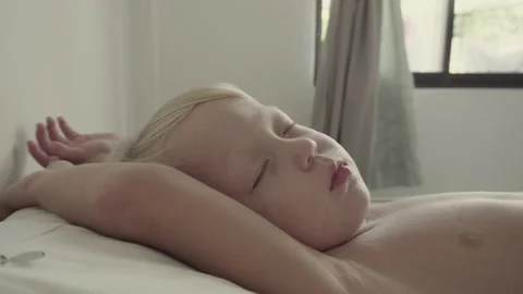 Sleeping child Stock Footage 135626198