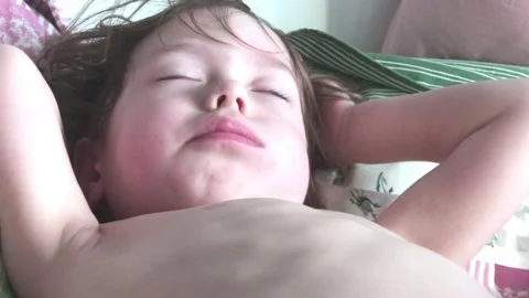 A sleeping child Video stock 174250294