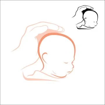 Sleeping child Stock Illustration