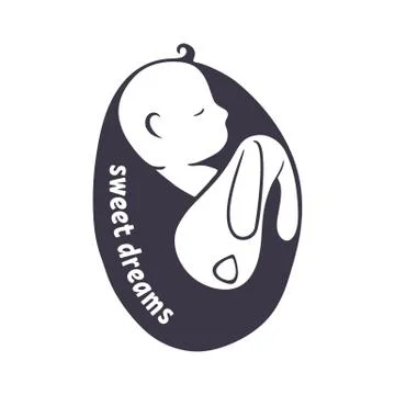 Sleeping child. Stock Illustration