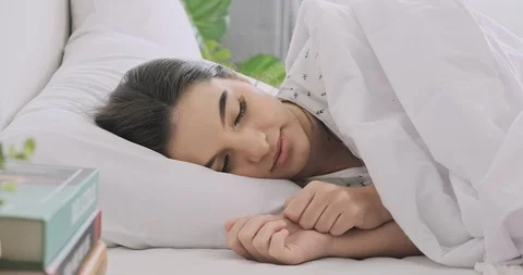 Sleeping completely still, like a baby. Stock Footage 120380341