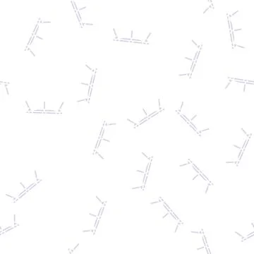 Sleeping cot glyph seamless pattern イラスト素材