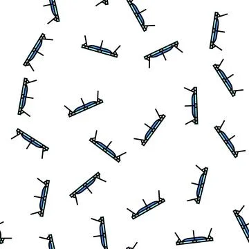 Sleeping cot vector seamless pattern イラスト素材