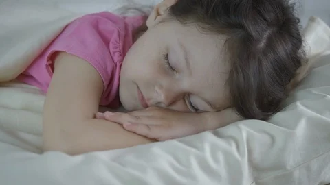 Sleeping cute child. Stock Footage 116831262