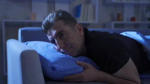 Sleeping disorder. Stock Footage 222834081