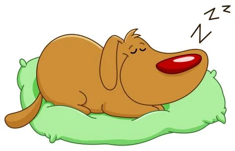 Sleeping dog Stock Illustration