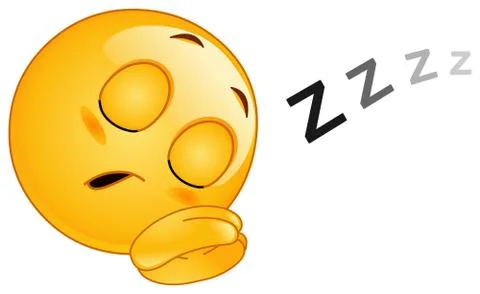 Sleeping emoticon Stock Illustration