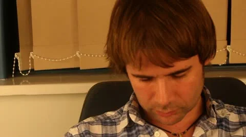 Sleeping employee Stock Footage 21370774