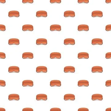 Sleeping eye masks seamless pattern on white background イラスト素材
