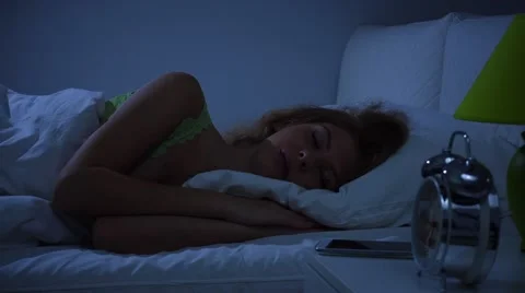 Sleeping girl Stock Footage 68170757