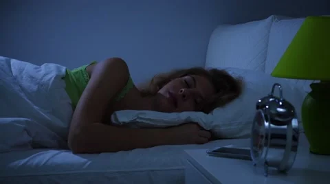 Sleeping girl Stock Footage 68170777