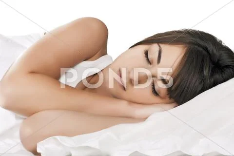 Sleeping girl Stock Photos