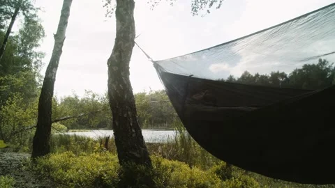 Sleeping In Hammock Timelapse 4K 動画素材 155128393