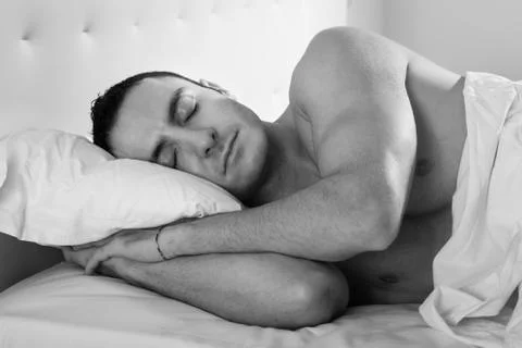 Sleeping handsomeness Stock Photos