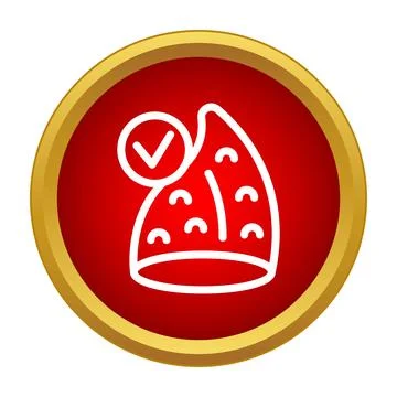 Sleeping hat icon indicating comfortable sleep choice Stock Illustration