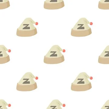 Sleeping hat pattern seamless vector Ilustración de archivo