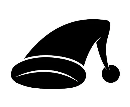 Sleeping hat silhouette vector symbol icon design. Illustrazione stock