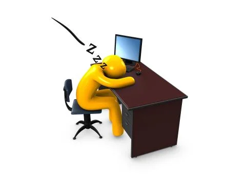 Sleeping Stock Illustration