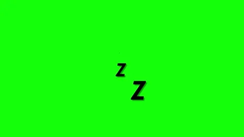 Sleeping illustration animation on green screen. zzz animation sleeping con.. Stock Footage 322966928
