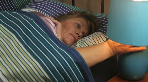 Sleeping Lamp Off Stock Footage 35566110