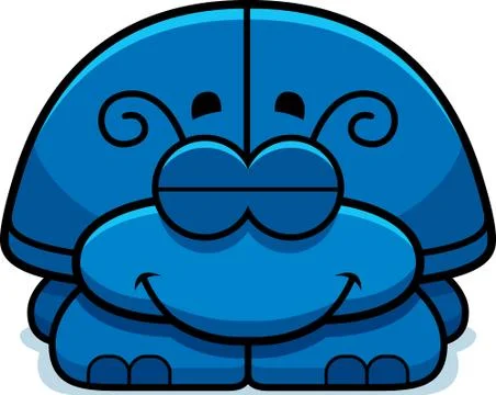 Sleeping little beetle Stock Illustration
