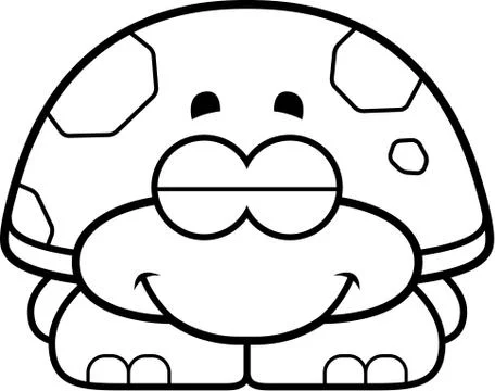 Sleeping Little Turtle Stock Illustration