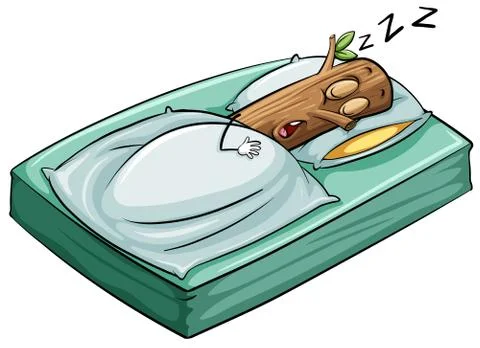 A sleeping log 스톡 일러스트