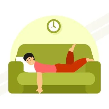 Sleeping-man Stock Illustration