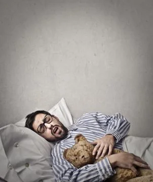 Sleeping man Stock Photos