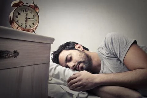 Sleeping man Stock Photos