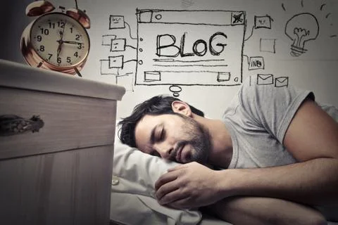 Sleeping man Stock Photos