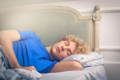 Sleeping man Stock Photos